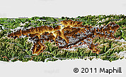 Physical Panoramic Map of Graubünden, satellite outside