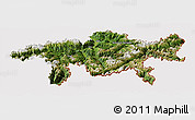 Satellite Panoramic Map of Graubünden, cropped outside