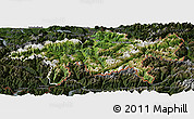 Satellite Panoramic Map of Graubünden, darken