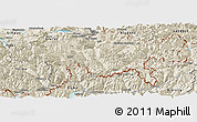 Shaded Relief Panoramic Map of Graubünden