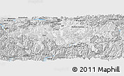 Silver Style Panoramic Map of Graubünden