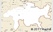 Classic Style Simple Map of Graubünden