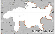 Gray Simple Map of Graubünden