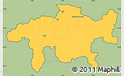 Savanna Style Simple Map of Graubünden, cropped outside