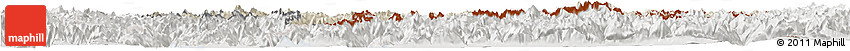 Shaded Relief Horizon Map of Ostschweiz, lighten, semi-desaturated