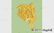 Savanna Style Map of Tessin, single color outside