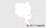 Classic Style Simple Map of Tessin, cropped outside