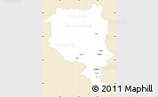 Classic Style Simple Map of Tessin, single color outside