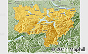 Savanna Style 3D Map of Zentralschweiz