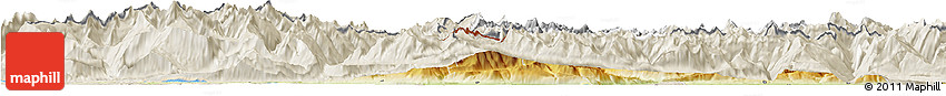 Physical Horizon Map of Zentralschweiz, shaded relief outside
