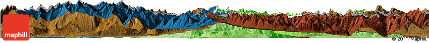 Political Shades Horizon Map of Zentralschweiz, darken