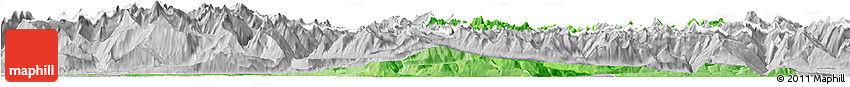 Political Shades Horizon Map of Zentralschweiz, lighten, desaturated