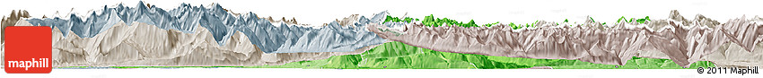 Political Shades Horizon Map of Zentralschweiz, lighten, semi-desaturated