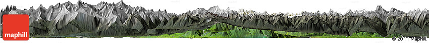 Satellite Horizon Map of Zentralschweiz, darken, semi-desaturated