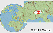 Savanna Style Location Map of Zentralschweiz, highlighted country