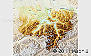 Physical Map of Zentralschweiz, lighten