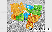 Political Map of Zentralschweiz, lighten, desaturated