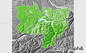 Political Shades Map of Zentralschweiz, desaturated