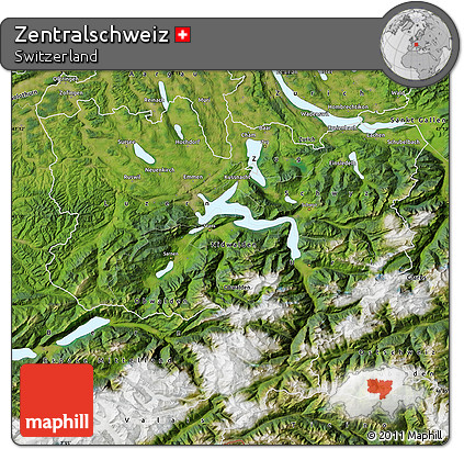 Satellite Map of Zentralschweiz
