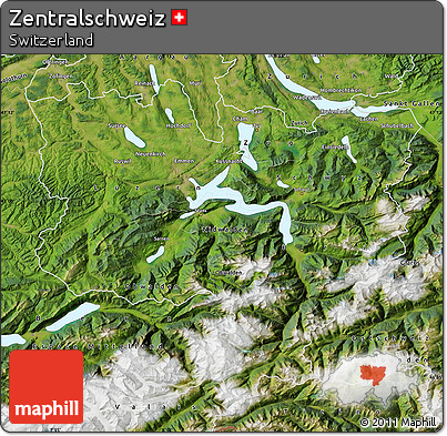 Satellite Map of Zentralschweiz