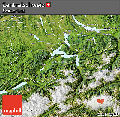 Satellite Map of Zentralschweiz