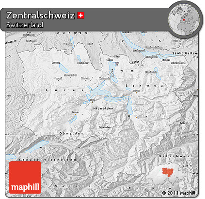 Silver Style Map of Zentralschweiz