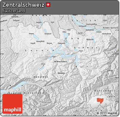 Silver Style Map of Zentralschweiz