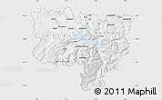 Silver Style Map of Zentralschweiz, single color outside