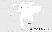 Silver Style Simple Map of Nidwalden