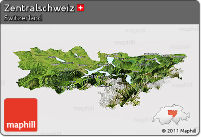 Satellite Panoramic Map of Zentralschweiz, cropped outside