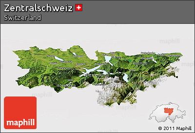 Satellite Panoramic Map of Zentralschweiz, cropped outside