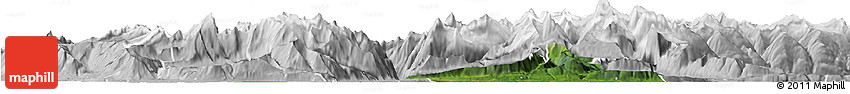 Satellite Horizon Map of Schwyz, lighten, desaturated