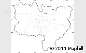 Blank Simple Map of Zentralschweiz, cropped outside, no labels