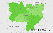 Political Shades Simple Map of Zentralschweiz, single color outside, borders and labels