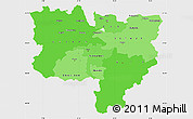 Political Shades Simple Map of Zentralschweiz, single color outside