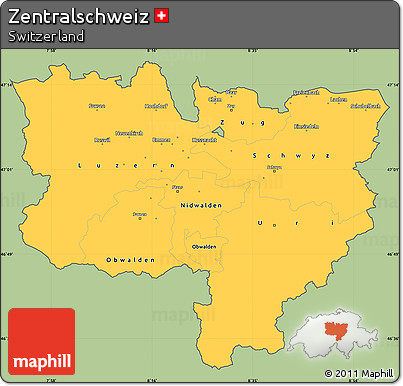 Savanna Style Simple Map of Zentralschweiz, cropped outside