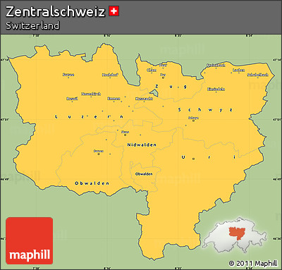 Savanna Style Simple Map of Zentralschweiz, cropped outside