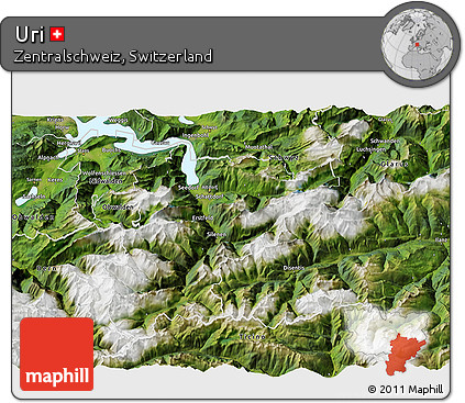 Satellite 3D Map of Uri