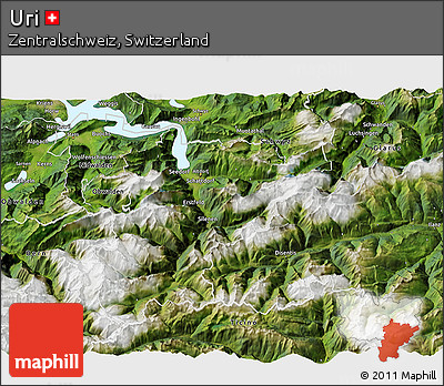 Satellite 3D Map of Uri