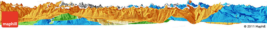 Physical Horizon Map of Uri, political outside