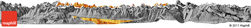 Political Horizon Map of Uri, desaturated