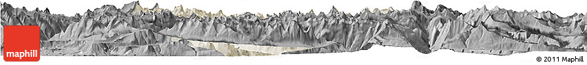 Shaded Relief Horizon Map of Uri, darken, desaturated