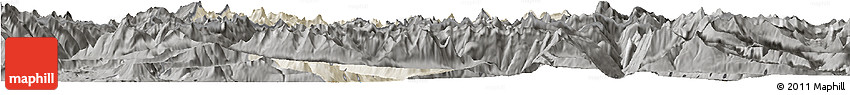 Shaded Relief Horizon Map of Uri, darken, semi-desaturated