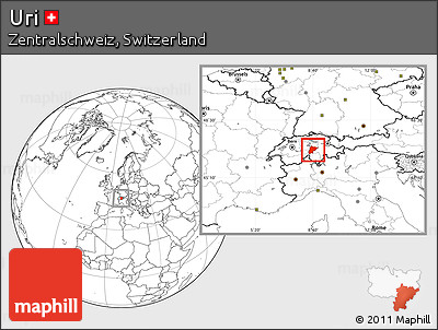 Blank Location Map of Uri