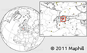Blank Location Map of Uri, highlighted country, highlighted parent region