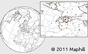 Blank Location Map of Uri, highlighted parent region, within the entire country