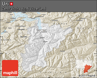 Classic Style Map of Uri