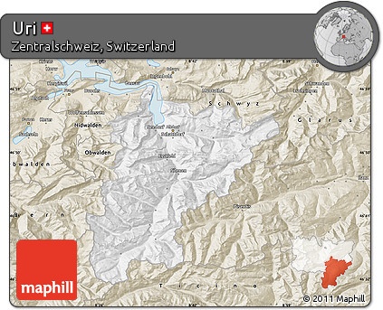 Classic Style Map of Uri