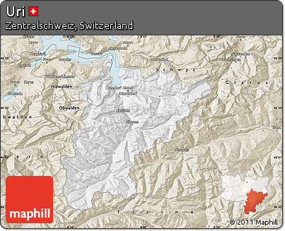 Classic Style Map of Uri