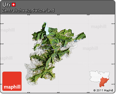 Satellite Map of Uri, cropped outside